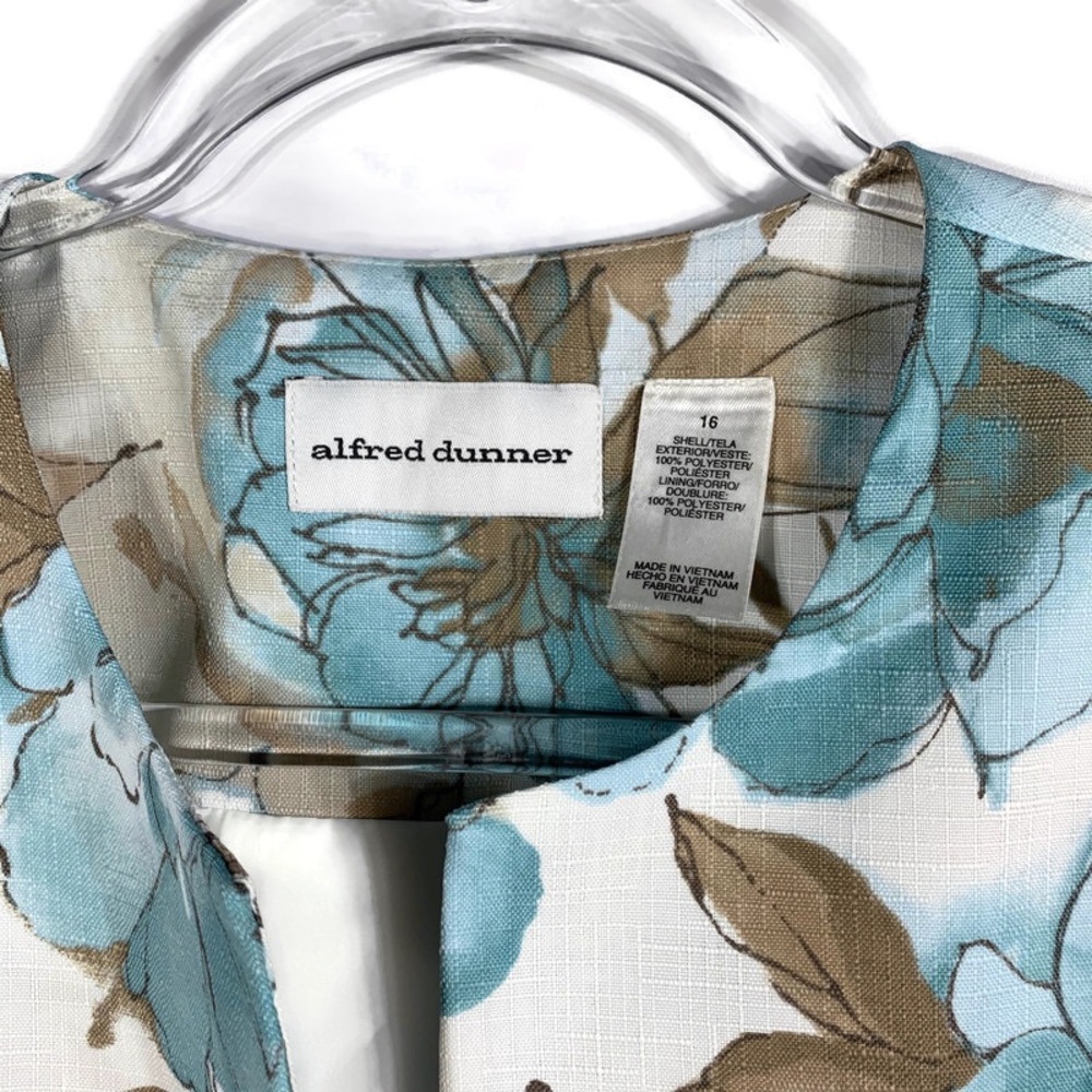 Alfred Dunner Open Front Jacket Size 16 - image 3